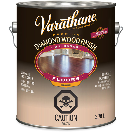 Varathane&reg; Diamond Wood Finish Floors Coating, 3.78 L, Clear, Gloss Equipment World