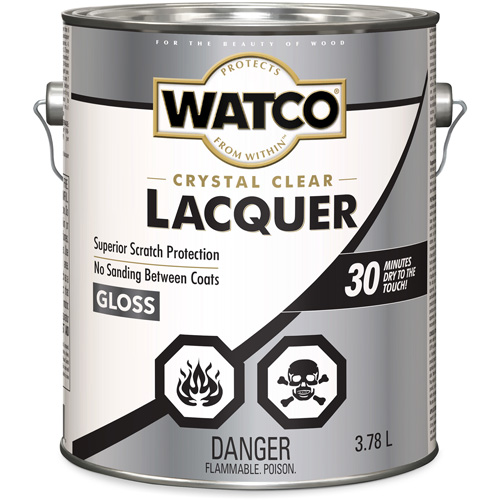 Laque pour bois Watco, 3,78 L, Transparent, Brillant Equipment World