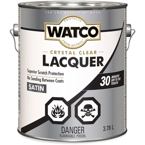 Laque pour bois Watco, 3,78 L, Transparent, Satin Equipment World