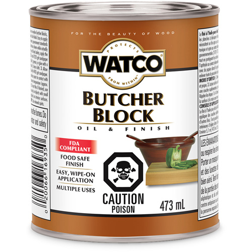Watco&reg; Butcher Block Oil & Finish, 473 ml, Clear, Transparent Equipment World