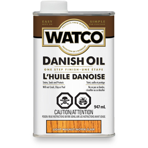 Huile danoise Watco, 947 ml, Noyer clair, Transparent Equipment World