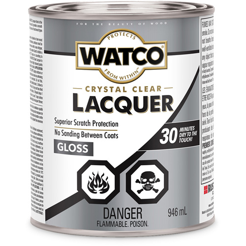 Watco&reg; Lacquer Wood Finish, 946 ml, Clear, Gloss Equipment World