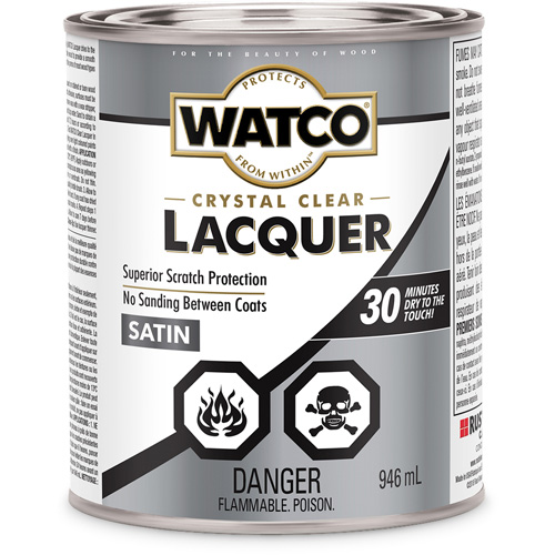 Laque pour bois Watco, 946 ml, Transparent, Satin Equipment World