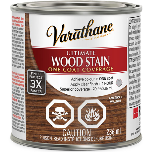 Varathane&reg; Ultimate Wood Stain, 236 ml, American Walnut Equipment World