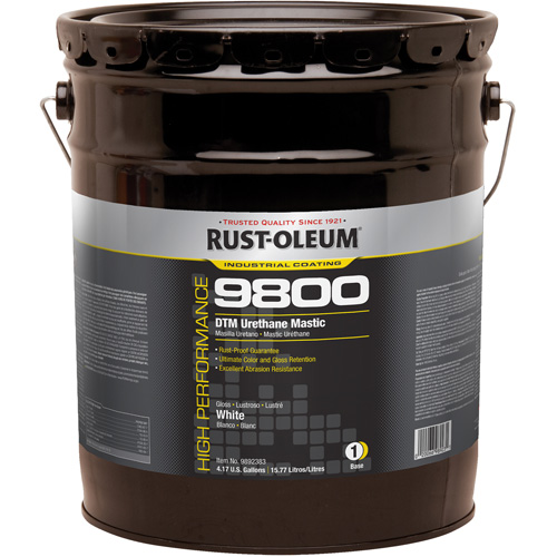 9800 System DTM Urethane Mastic, 5 gal., White, High-Gloss Equipment World