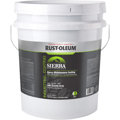 Sierra Performance S40 Floor Coating Base Component, 5 gal., Water-Based, High-Gloss, Grey Equipment World