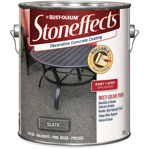 Stoneffects Decorative Concrete Coating, 3.4 L, Solvent-Based, Textured, Grey Equipment World