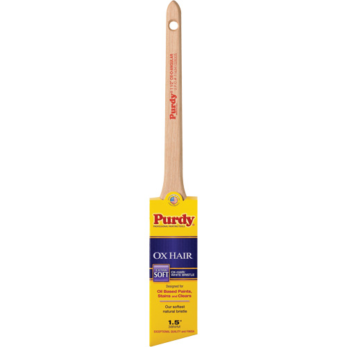 Pinceau Ox-O-Angular, Soie de bœuf, Manche Bois, Largeur de 1-1/2" Equipment World