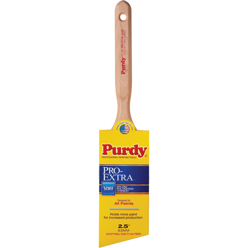 Pro-Extra Glide Paint Brush, Blended Material, Wood Handle, 2-1/2" Width Equipment World