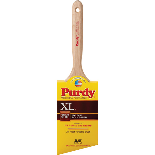 XL Glide Paint Brush, Poly/Nylon, Wood Handle, 3-1/2" Width Equipment World