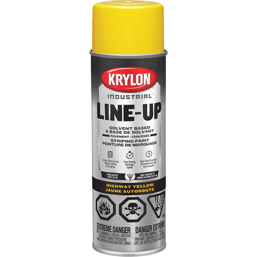 Professional Solvent-Based Marking Paint, Yellow, 18 oz., Aerosol Can Equipment World