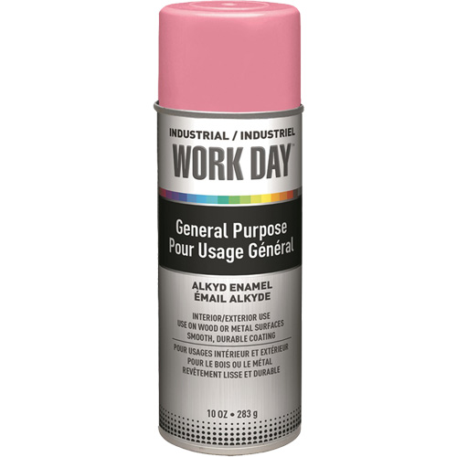 Industrial Work Day Paint, Pink, Gloss, 10 oz., Aerosol Can Equipment World