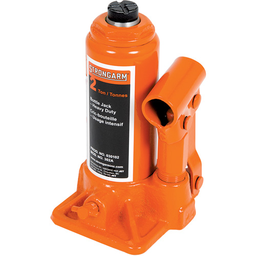 302A Bottle Jack, 2 tons, Manual Hydraulic, 12-1/2" Raised Height Equipment World