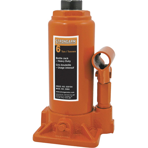 306A Bottle Jack, 6 Ton(s), 16" Raised Height Equipment World
