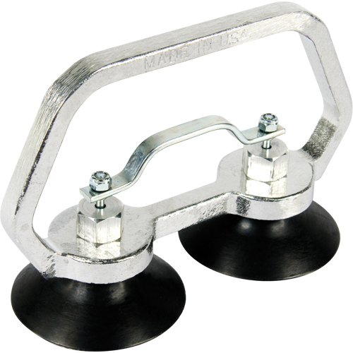 Vacuum Cups - Heavy-Duty Double Cup, 30 lbs. Capacity, 3", Pull-bar, 7" Handle Length Equipment World