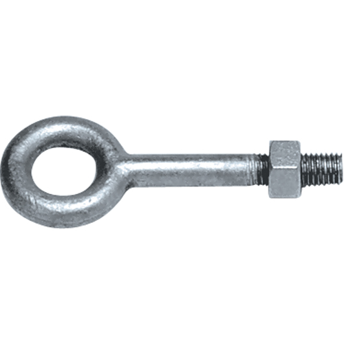 Eye Bolts, 5/8" Dia., 4" L, Galvanized, 3500 lbs. (1.75 tons) Capacity Equipment World