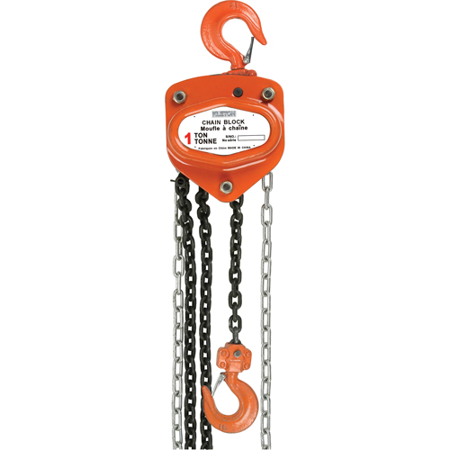 Chain Hoist, 10' Lift, 1000 lbs. Capacity, Alloy Steel Chain Equipment World
