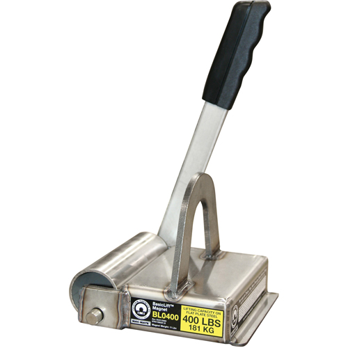 Basiclift Magnets, 400 lbs. (0.2 tons) Holding Cap., 7-1/2" L x 5-5/8" W x 5-1/2" H Equipment World