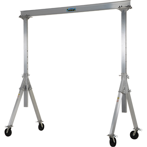 Adjustable Aluminum Gantry Crane, 10' L, 2000 lbs. (1 tons) Capacity Equipment World