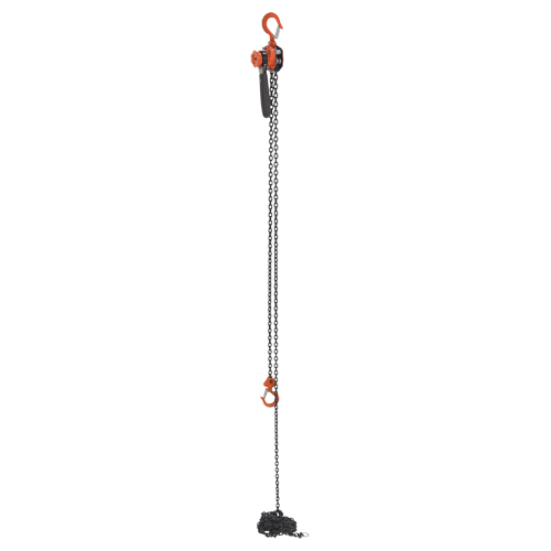 Mini Lever Hoist, 15' Lift, 500 lbs. (0.25 tons) Capacity, Steel Chain Equipment World