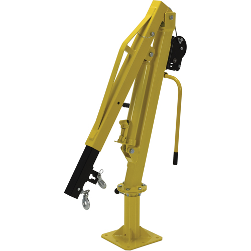 Winch Operated Truck Jib Crane, 500 lbs. (0.25 tons) Capacity, 102' Max. Clearance Equipment World