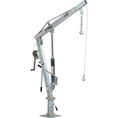 Winch Operated Truck Jib Crane, 500 lbs. (0.25 tons) Capacity, 99" Max. Clearance Equipment World