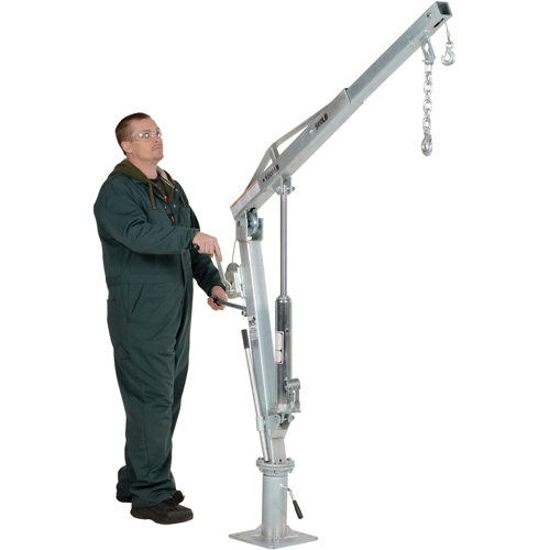 Winch Operated Truck Jib Crane, 500 lbs. (0.25 tons) Capacity, 99" Max. Clearance Equipment World