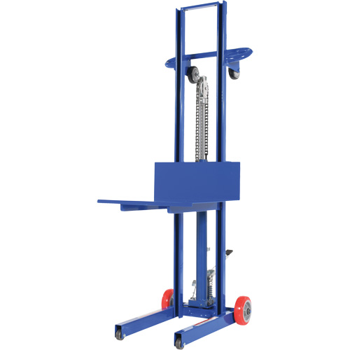 Hydraulic Platform Lift Stacker, Foot Pump Operated, 400 lbs. Capacity, 51-1/8" Max Lift Equipment World
