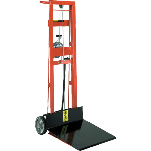 Platform Lift Stacker , Hand Winch Operated, 750 lbs. Capacity, 40" Max Lift Equipment World