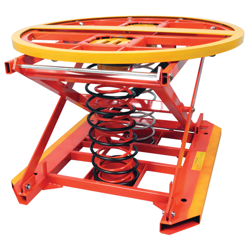 Spring Operated Pallet Positioner and Leveler, 43-1/2" L x 43-1/2" W, 4500 lbs. Cap. Equipment World