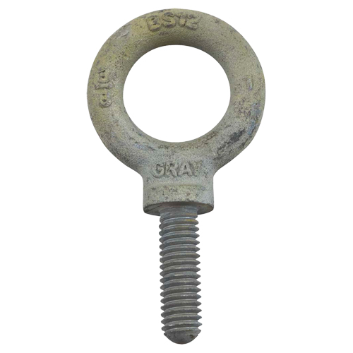Eye Bolt, 2-13/16" Dia., 2" L, Galvanized, 7200 lbs. (3.6 tons) Capacity Equipment World