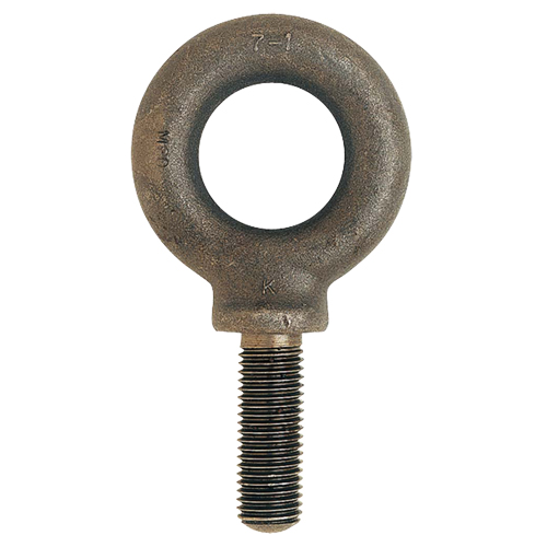 Eye Bolt, 65 mm Dia., 44.5 mm L, Uncoated Natural Finish, 3520 lbs. (1.76 tons) Capacity Equipment World