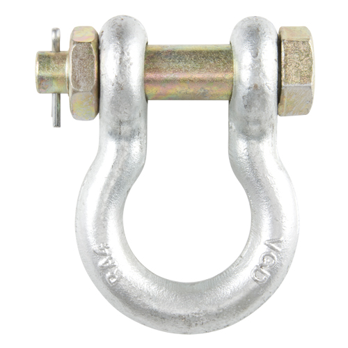 Bolt Type Anchor Shackle, 1/4", Bolt Type, Hot Dip Galvanized Equipment World
