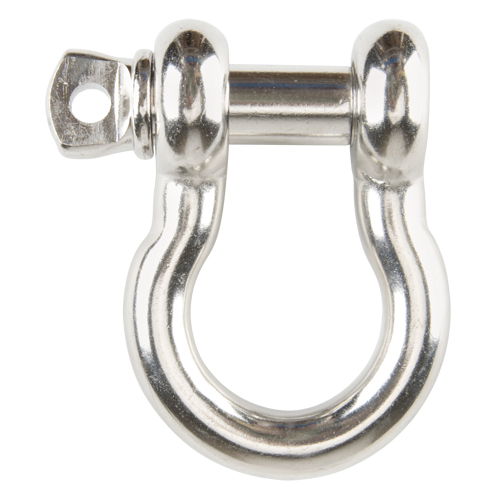 Screw Pin Anchor Shackle, 3/16", Screw Pin, Stainless Steel Equipment World