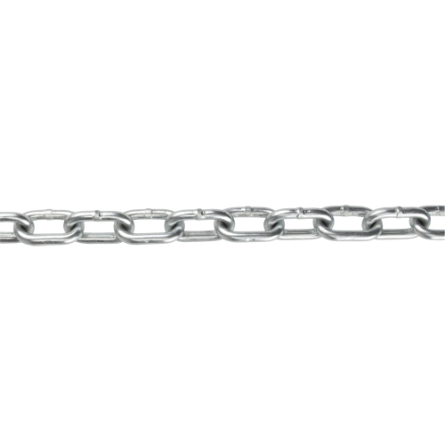 Straight Link Chain, Low Carbon Steel, 1/4" x 140' (42.7 m) L, Grade 30, 1300 lbs. (0.65 tons) Load Capacity Equipment World