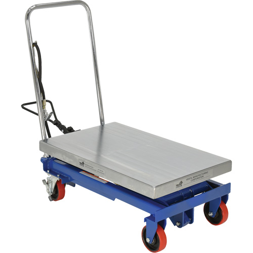 Pneumatic Hydraulic Scissor Lift Table, Steel, 32-1/2" L x 19-3/4" W, 1000 lbs. Cap. Equipment World