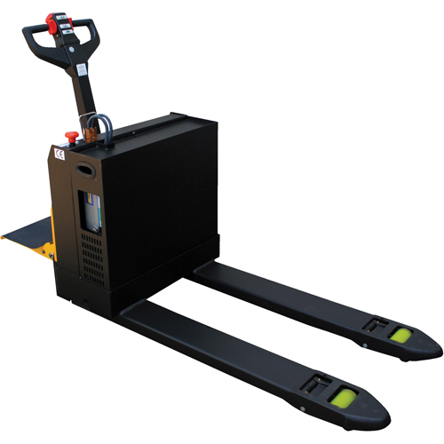 Fully Powered Electric Pallet Truck With  Stand-On Platform, 4500 lbs. Cap., 48" L x 30.25" W Equipment World