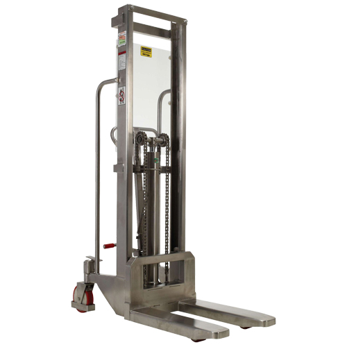 Hefti-Lift Load Stacker, Foot Pump Operated, 880 lbs. Capacity, 59" Max Lift Equipment World