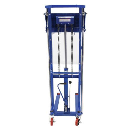 Hefti-Lift Load Stacker, Foot Pump Operated, 1500 lbs. Capacity, 63" Max Lift Equipment World