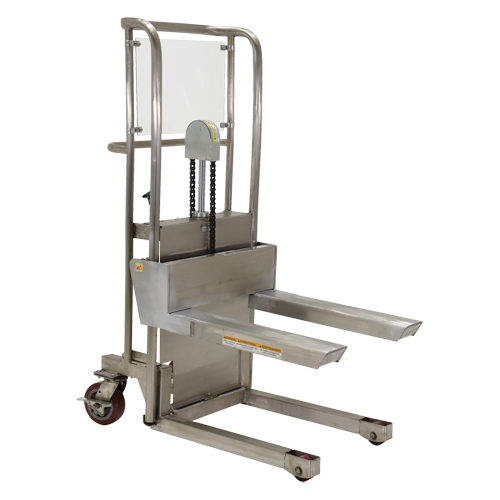Hefti-Lift Load Stacker, Foot Pump Operated, 450 lbs. Capacity, 45-5/8" Max Lift Equipment World
