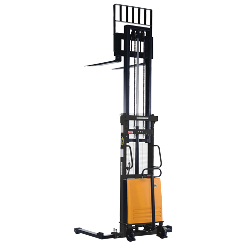 Fork Lift Stacker, Electric Operated, 2000 lbs. Capacity, 63" Max Lift Equipment World