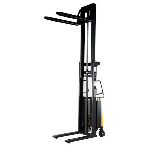Fork Lift Stacker, Electric Operated, 2000 lbs. Capacity, 63" Max Lift Equipment World