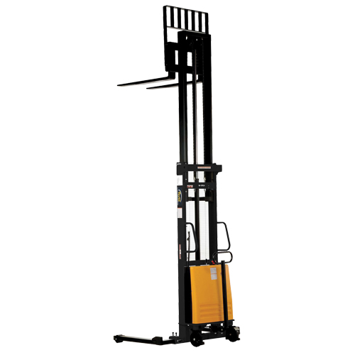 Fork Lift Stacker, Electric Operated, 2000 lbs. Capacity, 137" Max Lift Equipment World