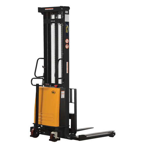 Fork Lift Stacker, Electric Operated, 2000 lbs. Capacity, 150" Max Lift Equipment World