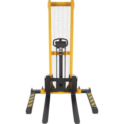 Manual Hydraulic Stacker, Hand Pump Operated, 2000 lbs. Capacity, 63" Max Lift Equipment World