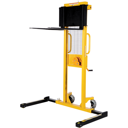 Manual Stacker, Hand Winch Operated, 770 lbs. Capacity, 60" Max Lift Equipment World
