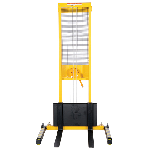 Manual Stacker, Hand Winch Operated, 770 lbs. Capacity, 60" Max Lift Equipment World