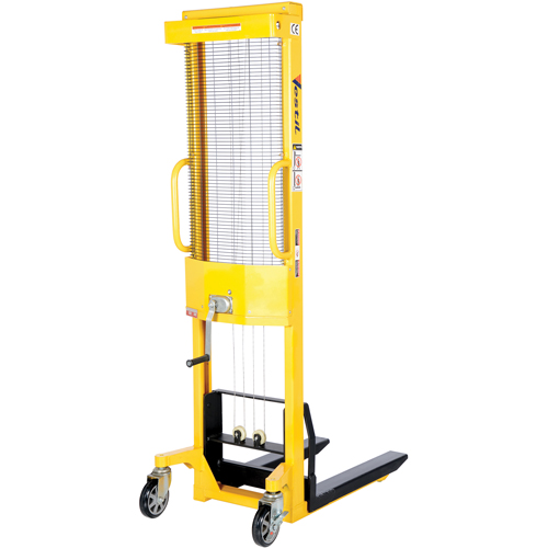 Manual Stacker, Hand Winch Operated, 770 lbs. Capacity, 60" Max Lift Equipment World
