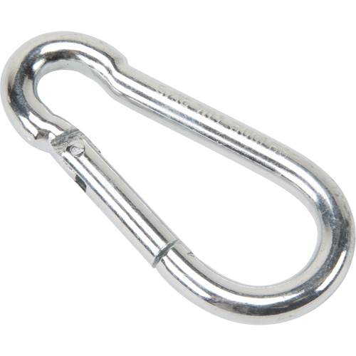 Zinc Plated Snap Hook, 500 lbs (0.25 tons) Working Load Limit, 5/16" Size, 1/2" Eye Equipment World