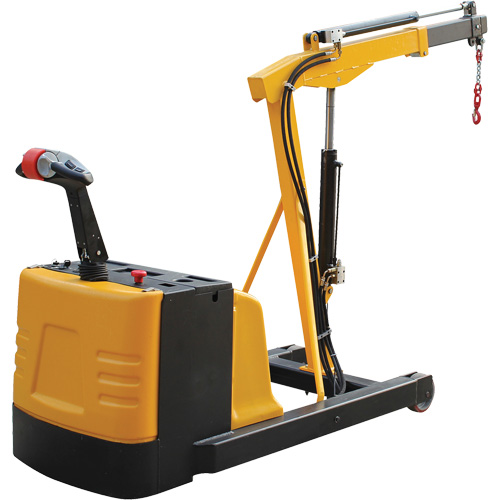 Electric Powered Floor Crane, 8.8' Lift, 1500 lbs. (0.75 tons), 44-1/4" Arm, 62-1/4" H Equipment World